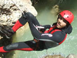 Fran en el Barranco de Abdet